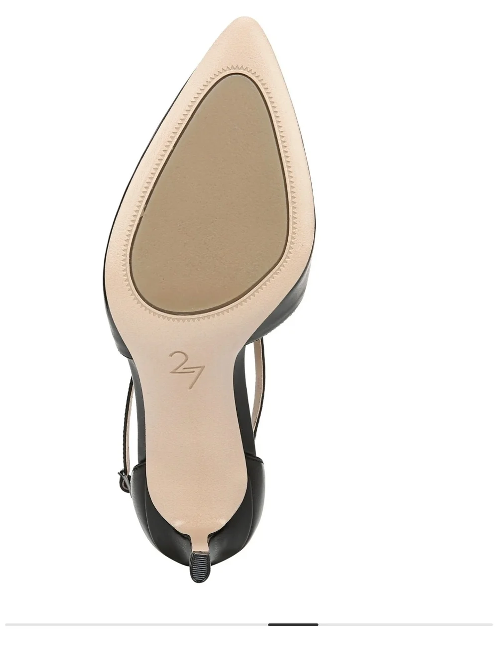 27 Edit Naturalizer Black AbilynLeather Strappy Pointed-Toe Pump Size 7.5 Narrow